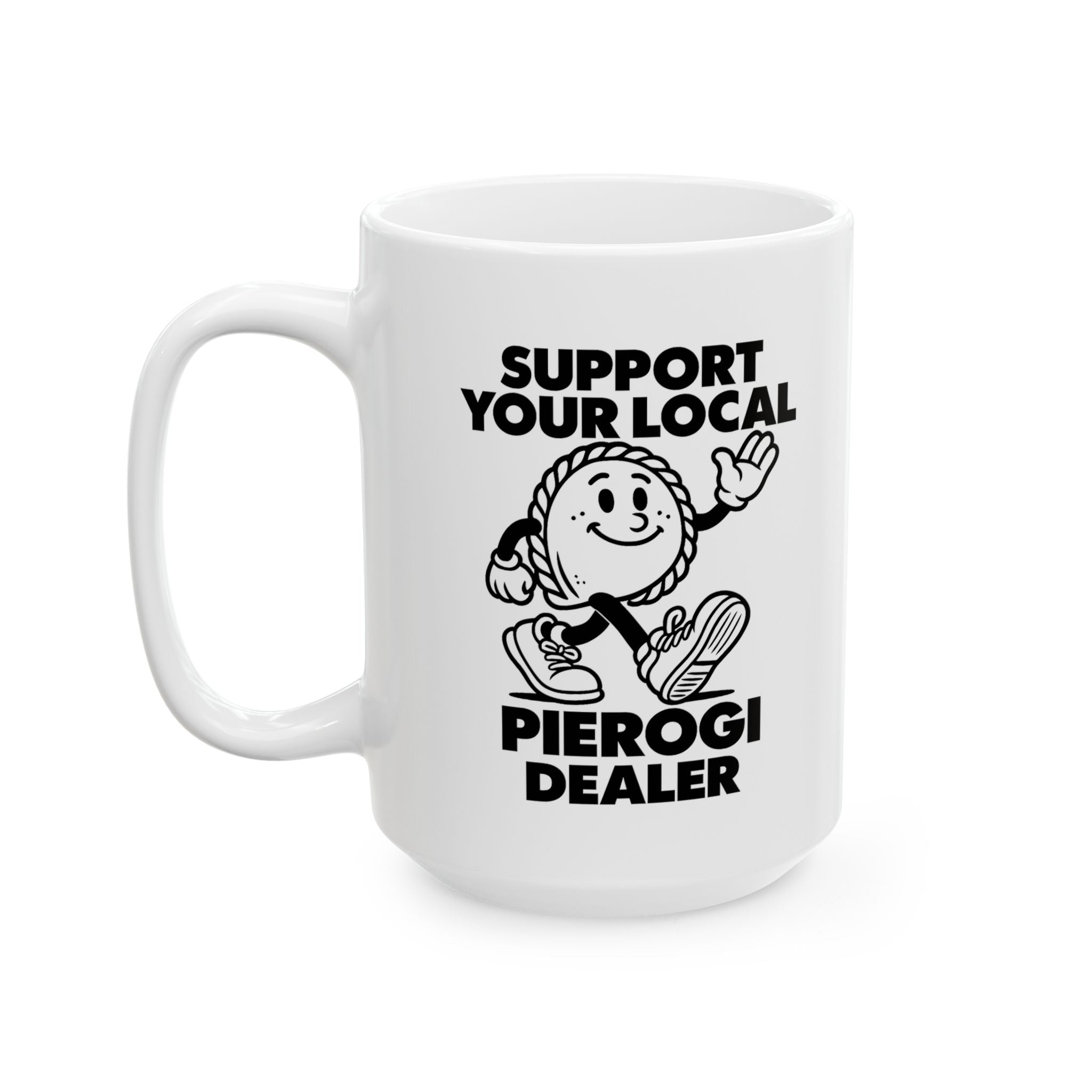 Rome's Bar - Rome's Ceramic Mug (Support Your Local Pierogi Dealer)