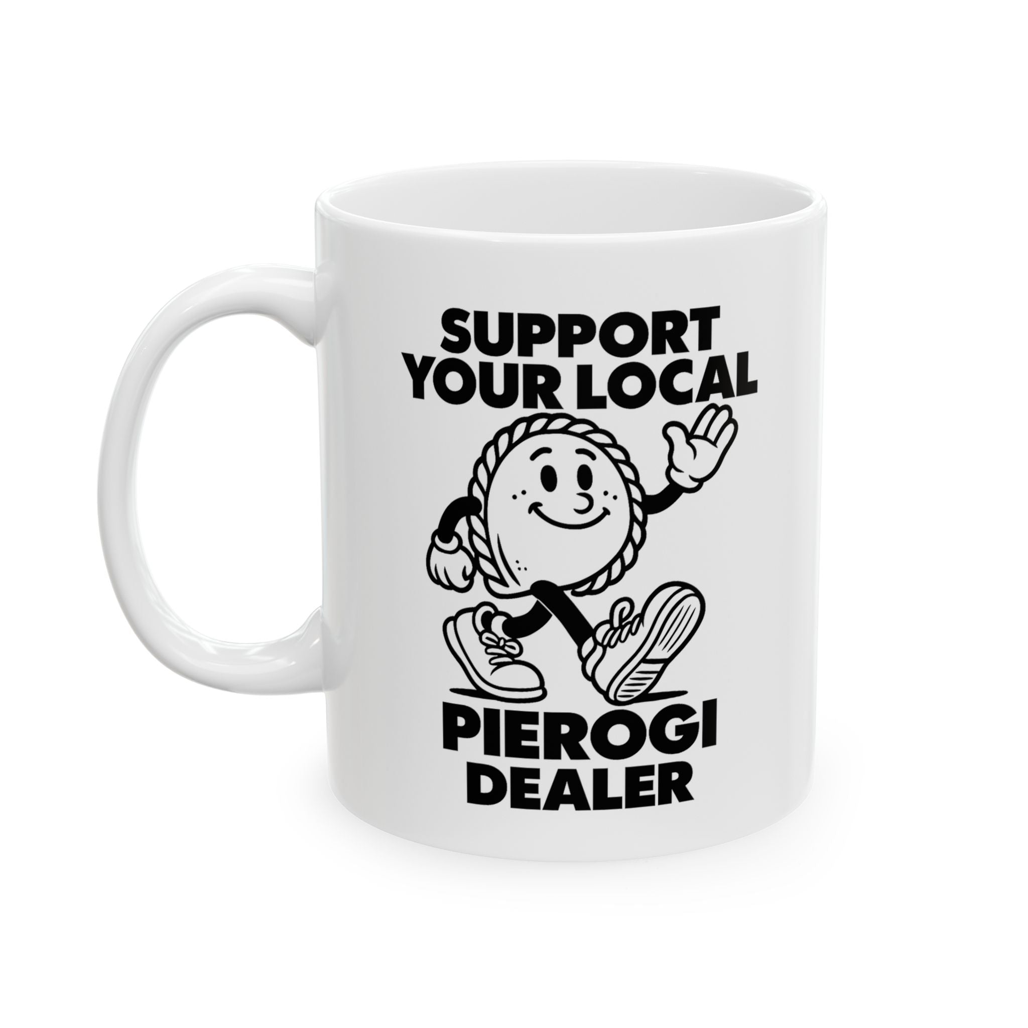 Rome's Bar - Rome's Ceramic Mug (Support Your Local Pierogi Dealer)