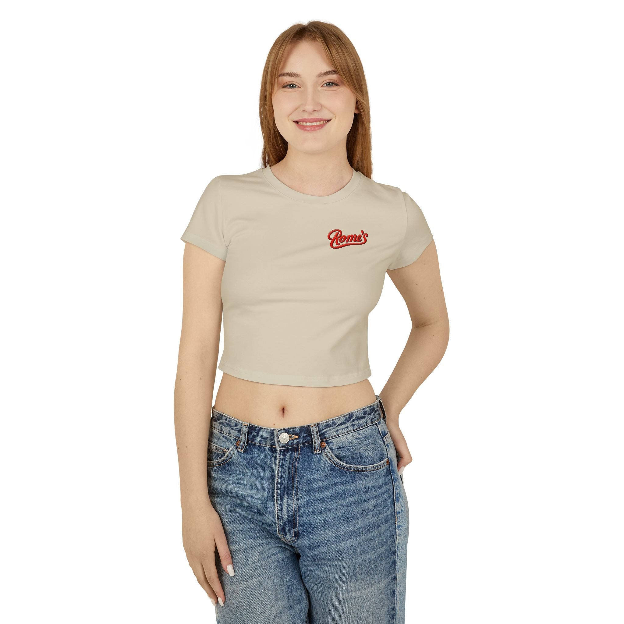 Rome's Bar - Women's Cropped Baby Tee