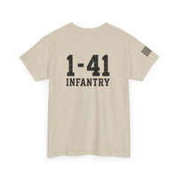 1-41 Infantry Minimalist - Unisex Heavy Cotton Tee