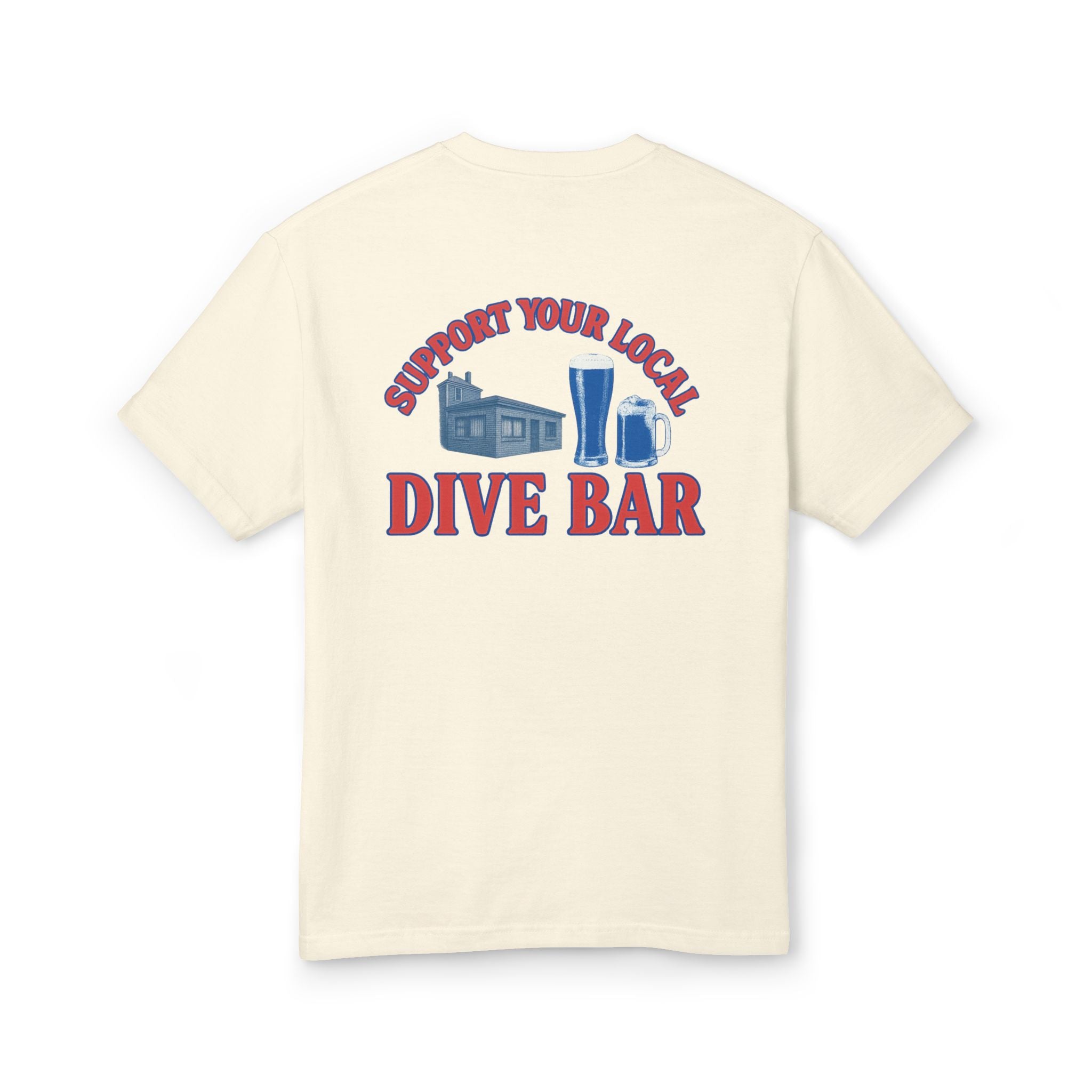 Rome's Bar  - Unisex Garment-Dyed Heavyweight Cotton Tee (Support Your Local Dive Bar)