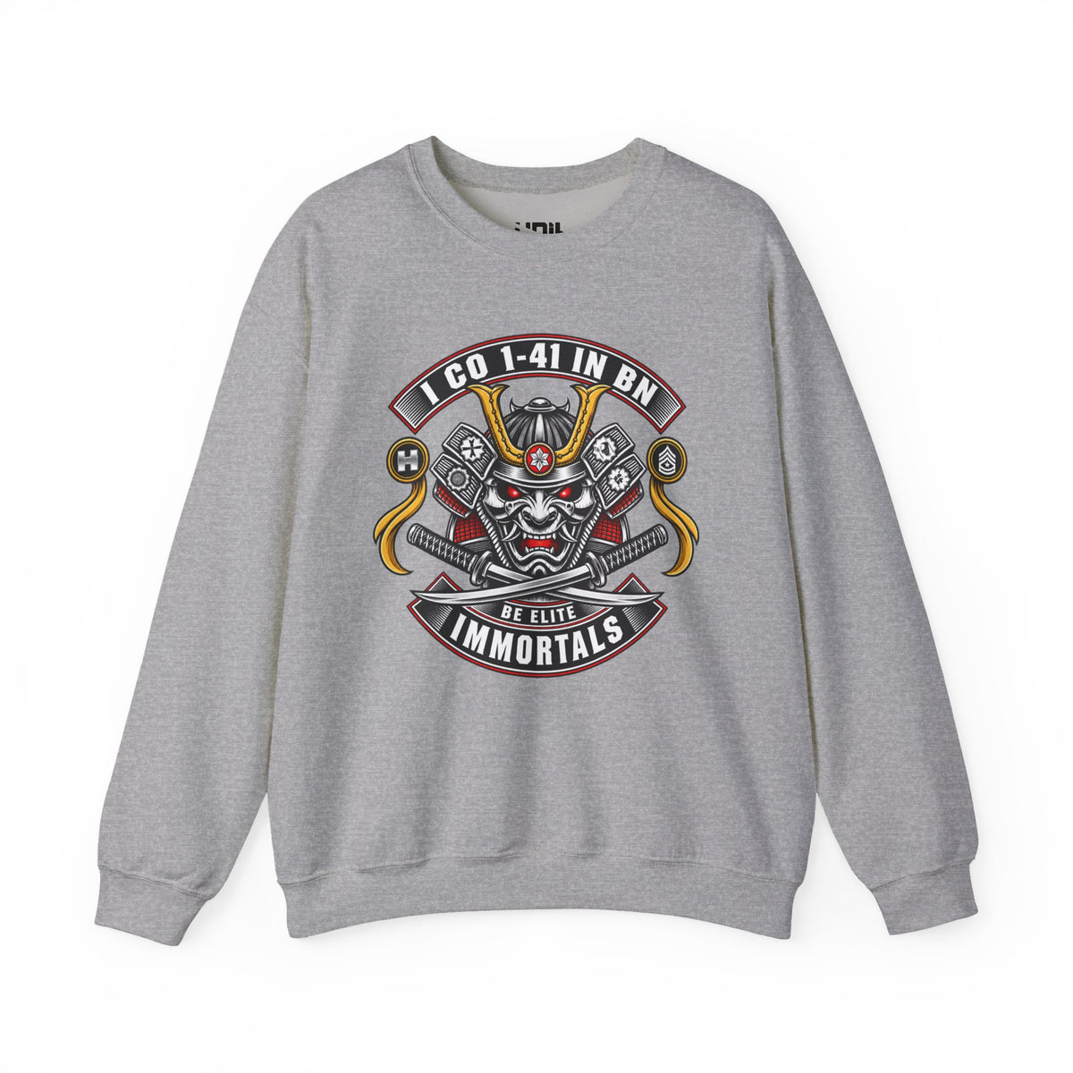 Dynasty I Co 1-41 IN BN - 1-41 EST 1917 Minimalist - Unisex Heavy Blend™ Crewneck Sweatshirt