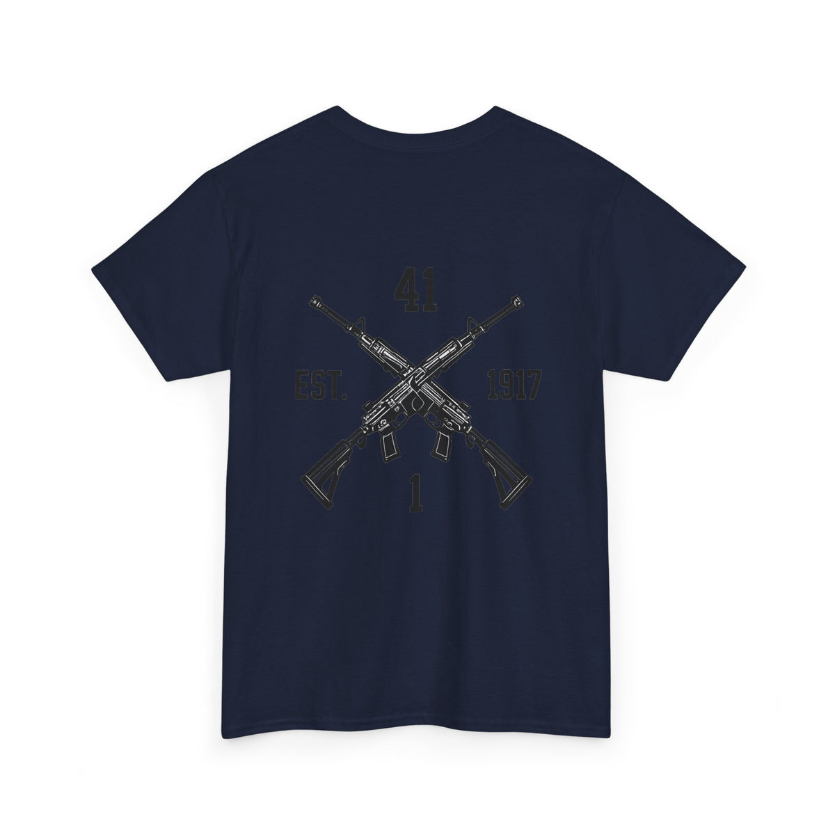 Dynasty I Co 1-41 IN BN EST 1917 Minimalist - Unisex Heavy Cotton Tee