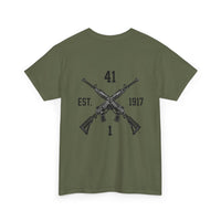Dynasty I Co 1-41 IN BN EST 1917 Minimalist - Unisex Heavy Cotton Tee