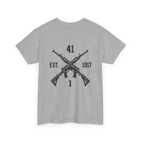 Dynasty I Co 1-41 IN BN EST 1917 1 Minimalist - Unisex Heavy Cotton Tee