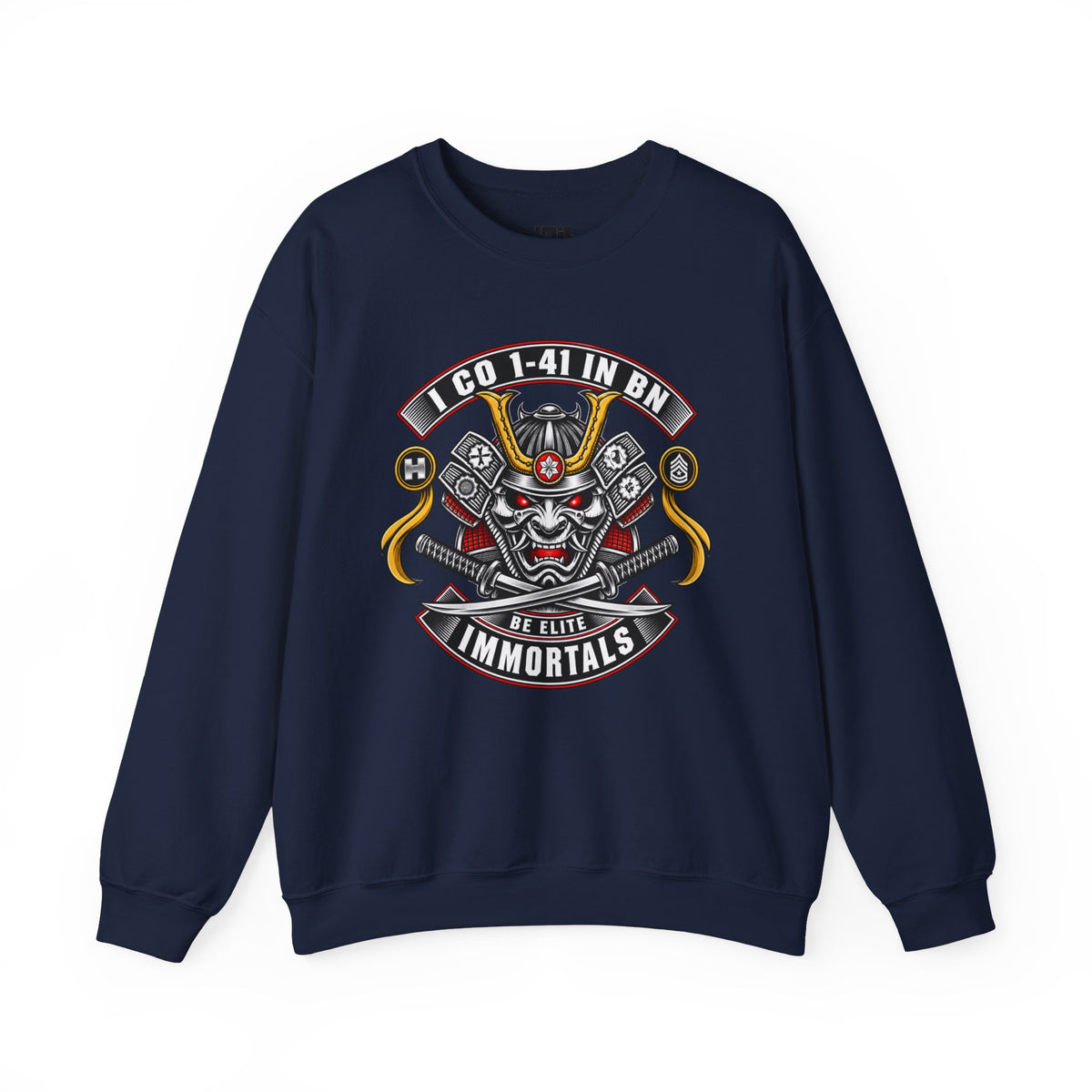 Dynasty I Co 1-41 IN BN - 1-41 EST 1917 Minimalist - Unisex Heavy Blend™ Crewneck Sweatshirt