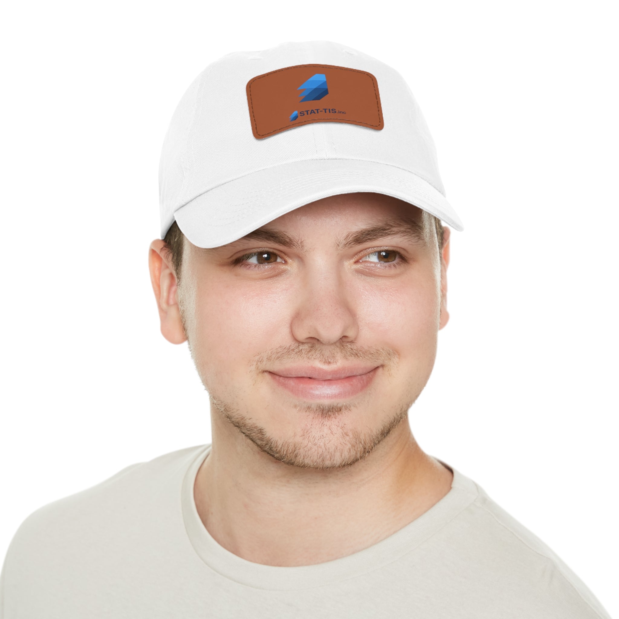 STAT-TIS - Dad Hat with Leather Patch (Rectangle)