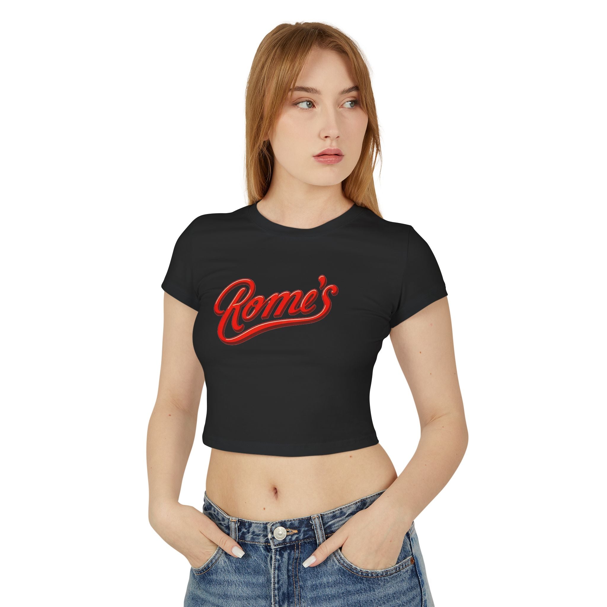 Rome's Bar - Women's Cropped Baby Tee (Rome's)