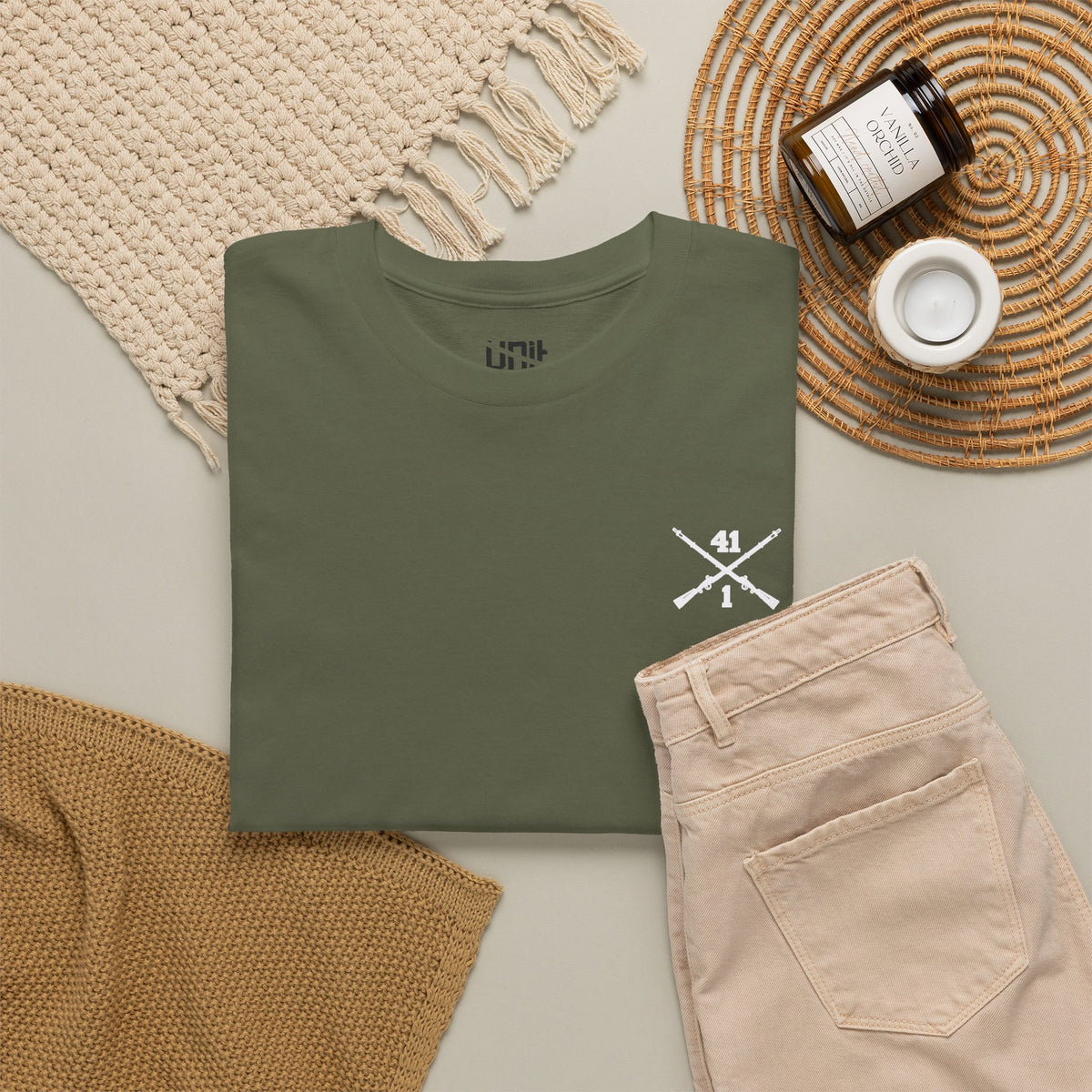 1-41 Infantry EST 1917 D4 - Unisex Heavy Cotton Tee