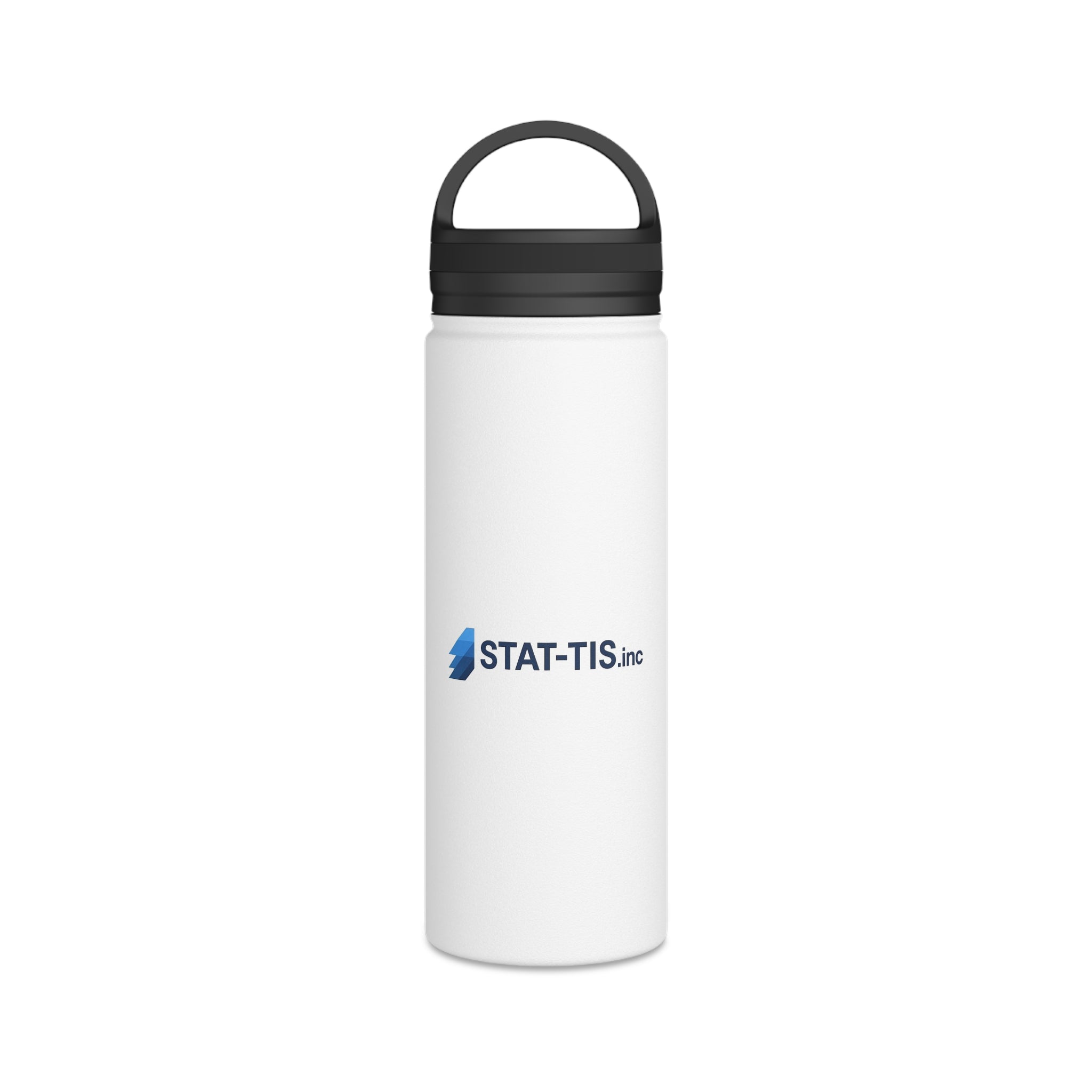 STAT-TIS - Stainless Steel Water Bottle, Handle Lid 18oz
