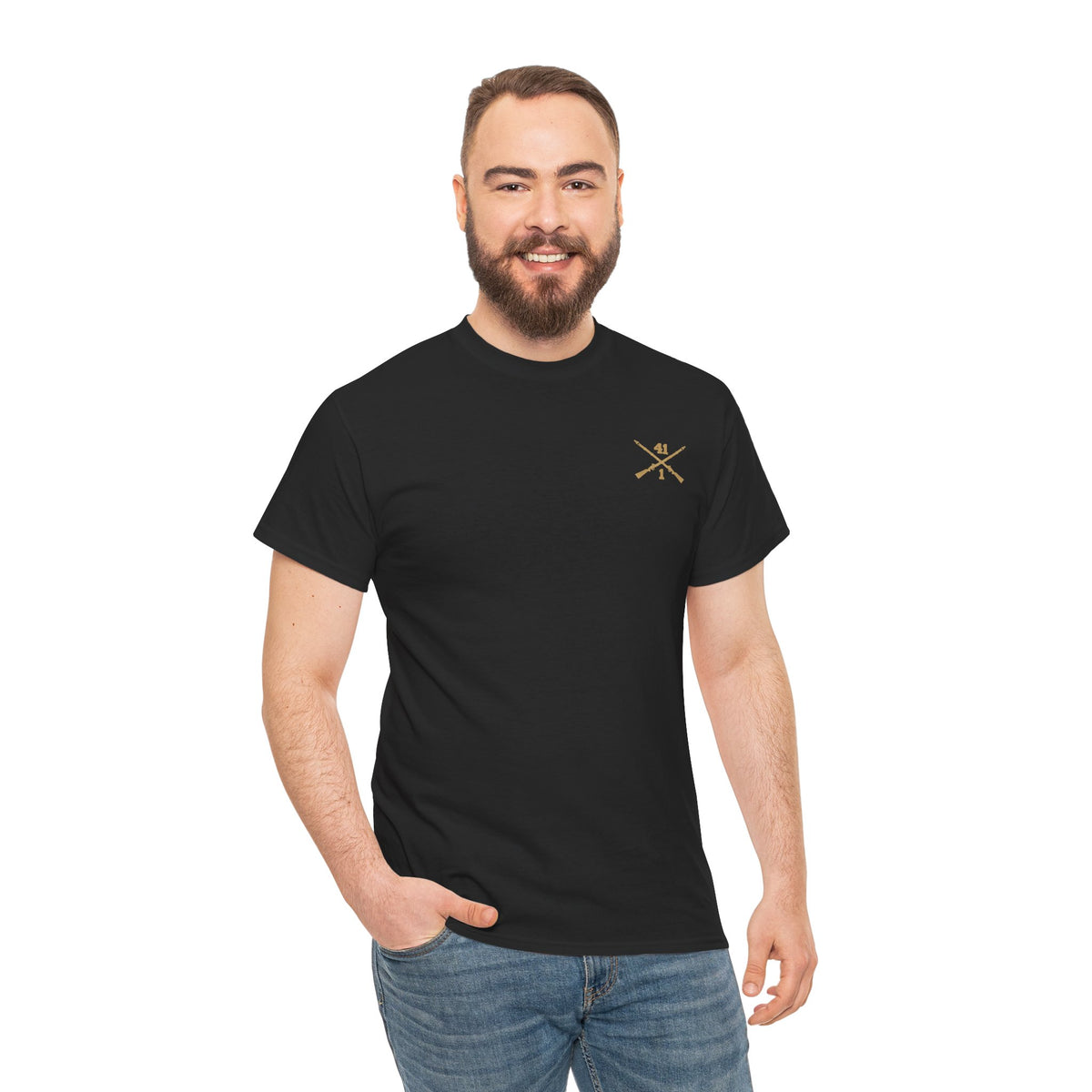 1-41 Infantry EST 1917 D4 - Unisex Heavy Cotton Tee