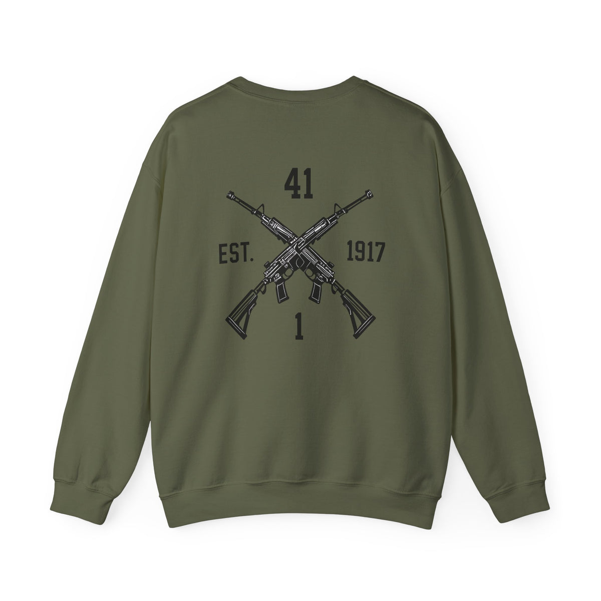 Dynasty I Co 1-41 IN BN - 1-41 EST 1917 Minimalist - Unisex Heavy Blend™ Crewneck Sweatshirt