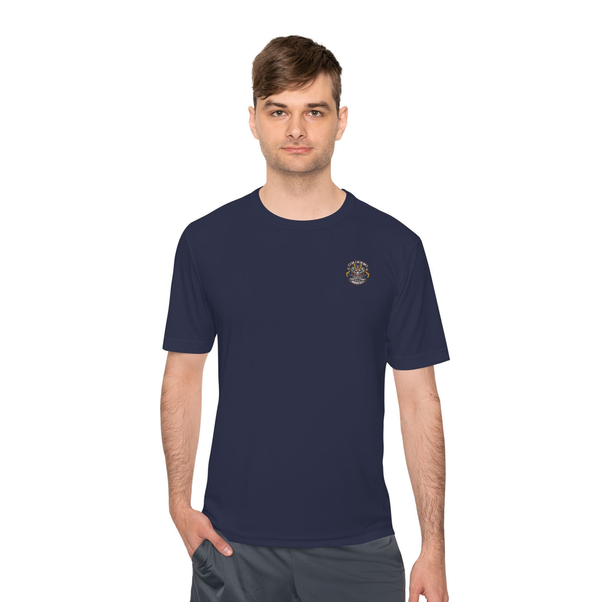 Dynasty I Co 1-41 IN BN EST 1917 Minimalist - Unisex Moisture Wicking Tee