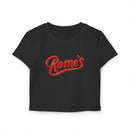 Rome's Bar - Women's Cropped Baby Tee (Rome's)