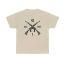 Dynasty I Co 1-41 IN BN EST 1917 1 Minimalist - Unisex Heavy Cotton Tee