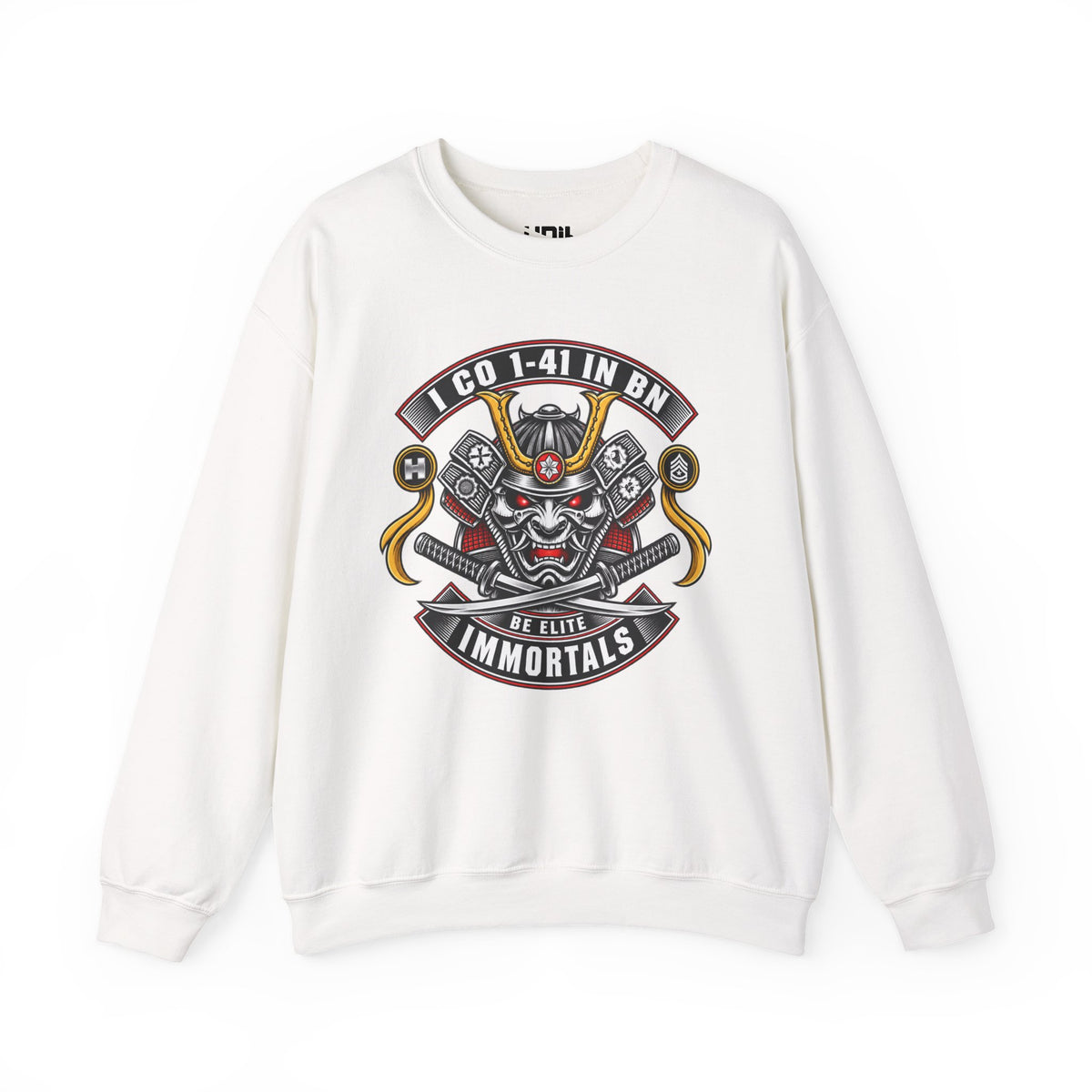 Dynasty I Co 1-41 IN BN - 1-41 EST 1917 Minimalist - Unisex Heavy Blend™ Crewneck Sweatshirt