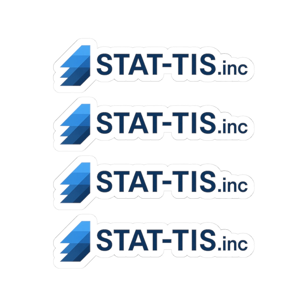 STAT-TIS - Kiss-Cut Stickers of STAT-TIS Logo with Name