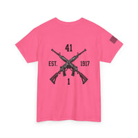 Dynasty I Co 1-41 IN BN EST 1917 Minimalist - Unisex Heavy Cotton Tee