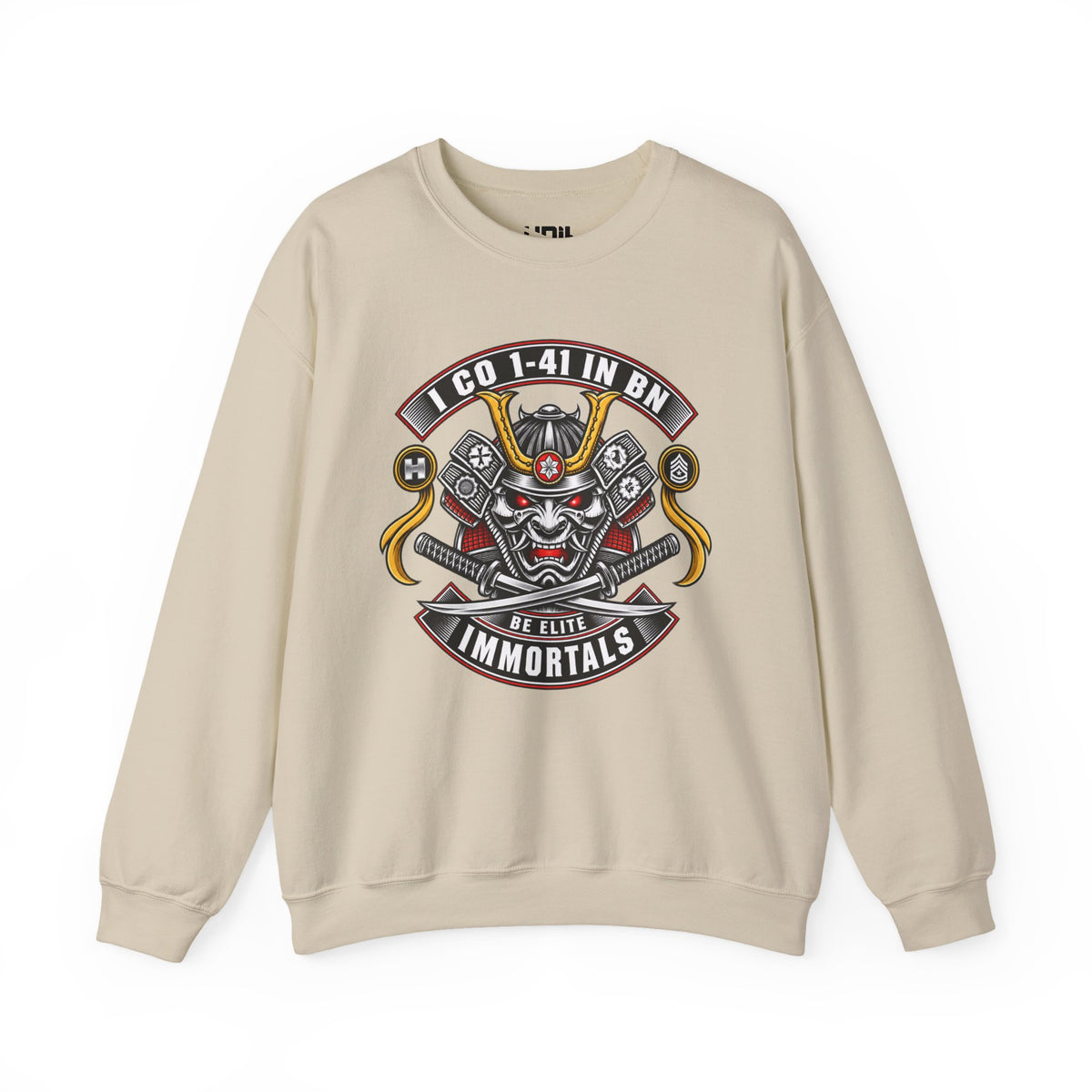 Dynasty I Co 1-41 IN BN - 1-41 EST 1917 Minimalist - Unisex Heavy Blend™ Crewneck Sweatshirt