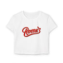 Rome's Bar - Women's Cropped Baby Tee (Rome's)