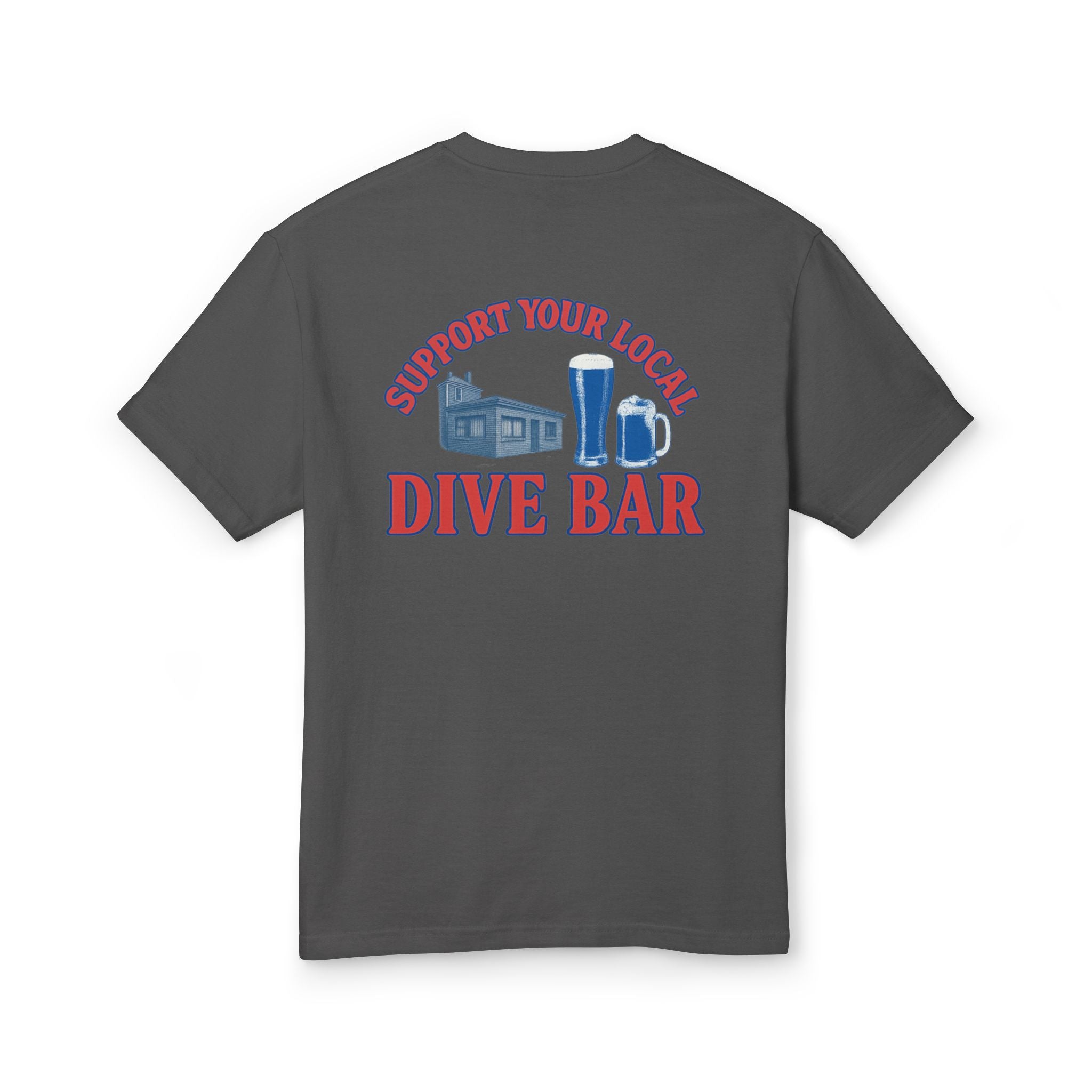 Rome's Bar  - Unisex Garment-Dyed Heavyweight Cotton Tee (Support Your Local Dive Bar)