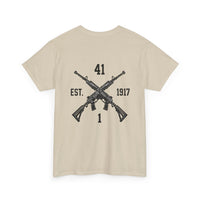 Dynasty I Co 1-41 IN BN EST 1917 1 Minimalist - Unisex Heavy Cotton Tee