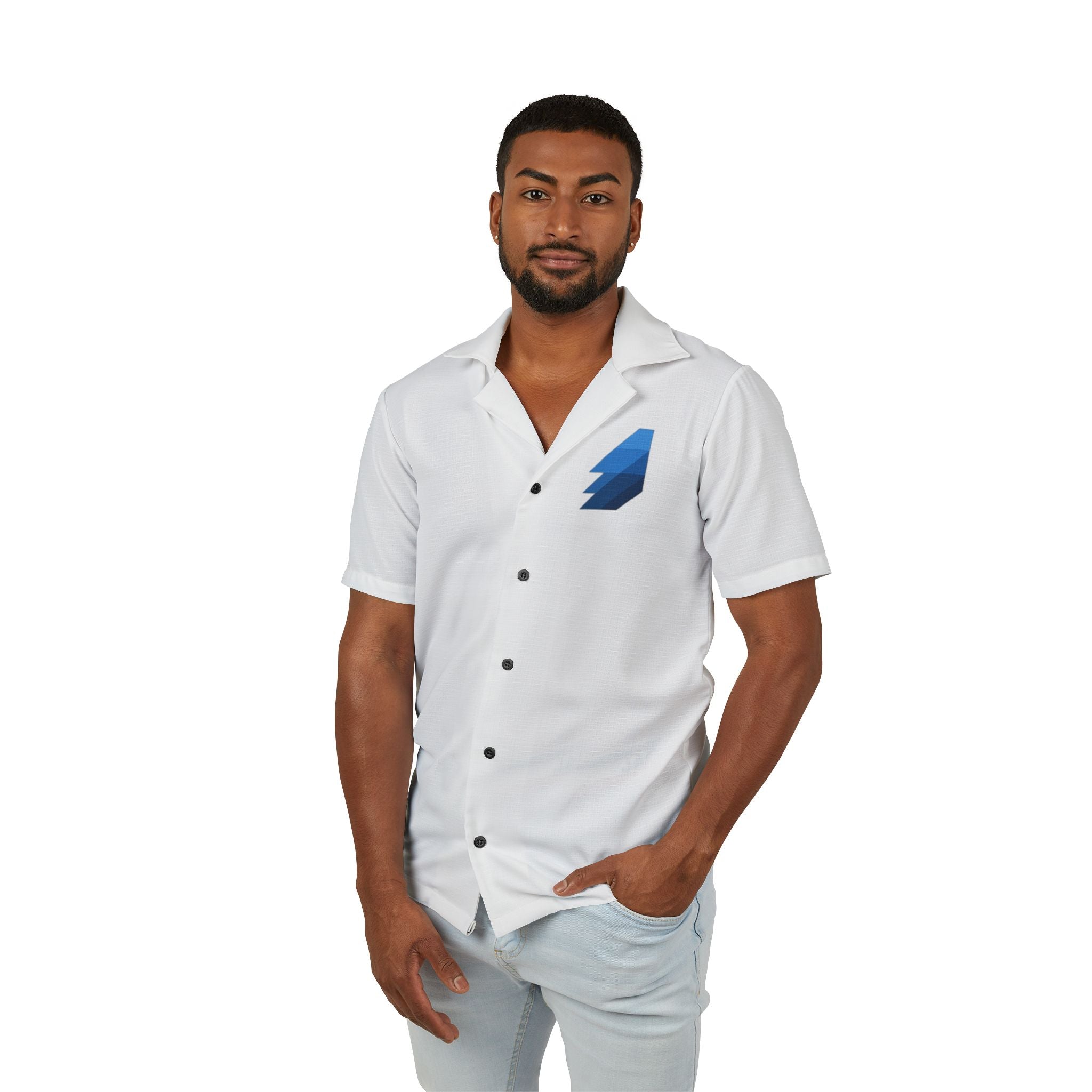 STAT-TIS - Men's Hawaiian Camp Shirt (AOP)