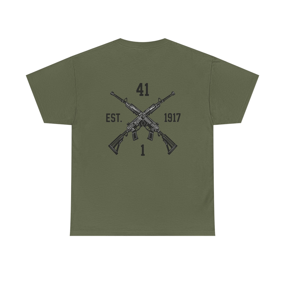 Dynasty I Co 1-41 IN BN EST 1917 1 Minimalist - Unisex Heavy Cotton Tee